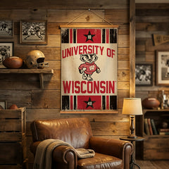 University of Wisconsin-Madison, Canvas Wall Tapestry, Medium, 36x24, Collegiate, Home