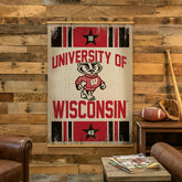 University of Wisconsin-Madison, Canvas Wall Tapestry, Large, 54x36, Collegiate, Home