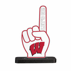 University of Wisconsin-Madison College Foam Finger Desklite LED Décor, Collegiate, Home