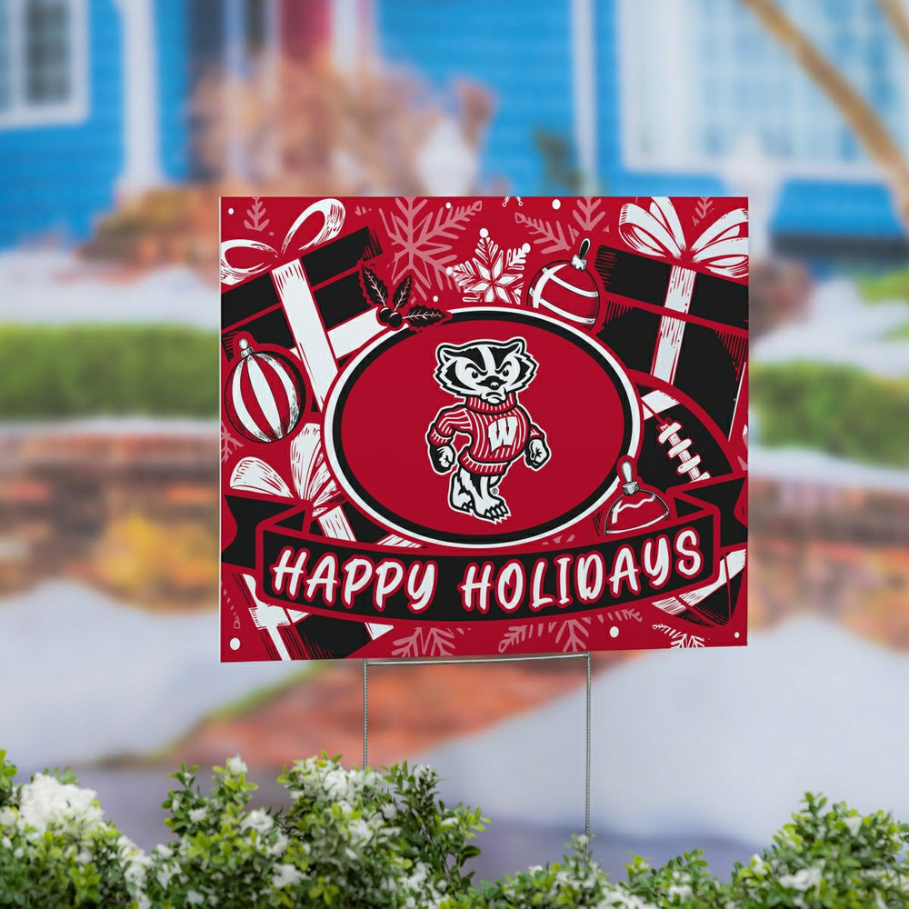 University of Wisconsin-Madison Yard Sign, Holiday, Collegiate, Home