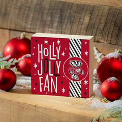 University of Wisconsin-Madison Block, Holiday, 6x6, Collegiate, Home