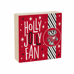 University of Wisconsin-Madison Block, Holiday, 6x6, Collegiate, Home