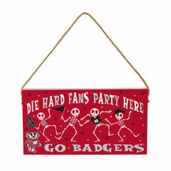 University of Wisconsin-Madison Halloween Wood Wall Sign, 6x11, Collegiate, Home