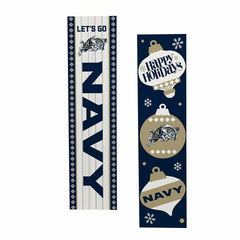 47" Double Sided Leaner, US Naval Academy, Christmas, Collegiate, Home