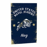 US Naval Academy Wood Wall Sign, 16x24, Collegiate, Home