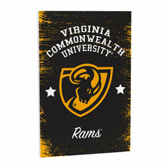 Virginia Commonwealth University Wood Wall Sign, 16x24, Collegiate, Home