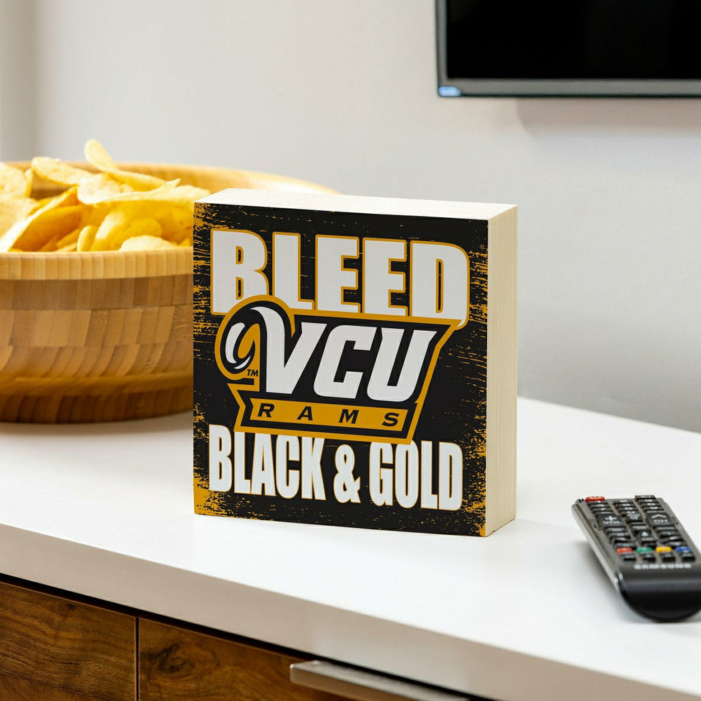 Virginia Commonwealth University Plock, Down Home Fans, 6x6, Collegiate, Home