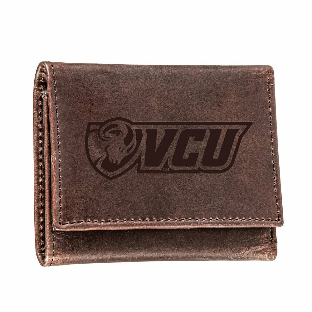 Virginia Commonwealth University (VCU), Tri-Fold Wallet, Brown, CH, 10, Collegiate, Home