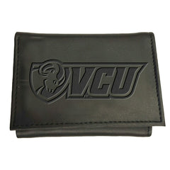 Virginia Commonwealth University (VCU), Tri-Fold Wallet, Black, Collegiate, Home