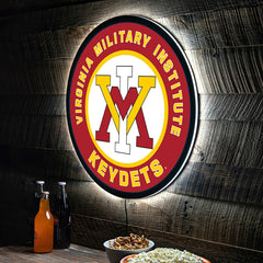 LED Wall Decor, Round, Virginia Military Institute, Collegiate, Home