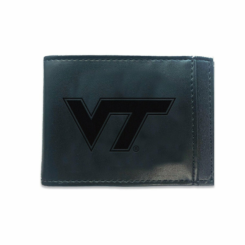 Front Pocket Wallet w/ RFID Blocking, Virginia Tech, Black, Collegiate, Home