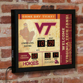 Virginia Tech Bluetooth Ticket Stub Wall Clock, Collegiate, Home