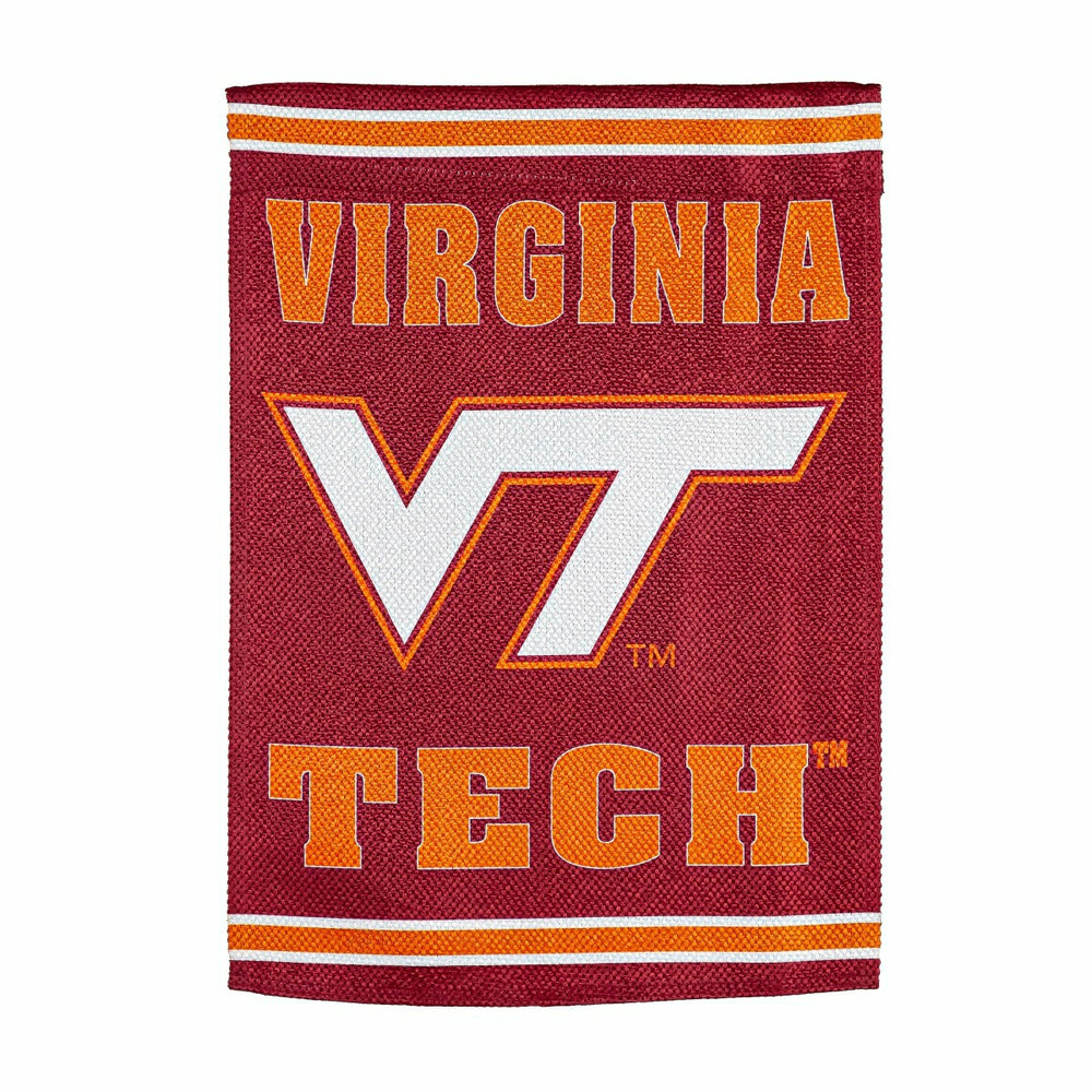 Virginia Tech Embossed Suede House Flag, Collegiate, Home