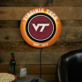 Virginia Tech, Metal Lite, Round, Collegiate