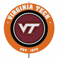 Virginia Tech, Metal Lite, Round, Collegiate