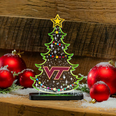 Virginia Tech College Holiday Tree Desklite LED Decor, Collegiate, Home