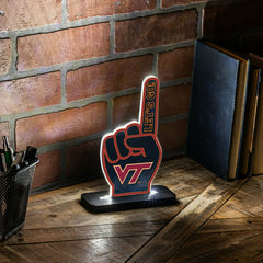 Virginia Tech College Foam Finger Desklite LED Décor, Collegiate, Home