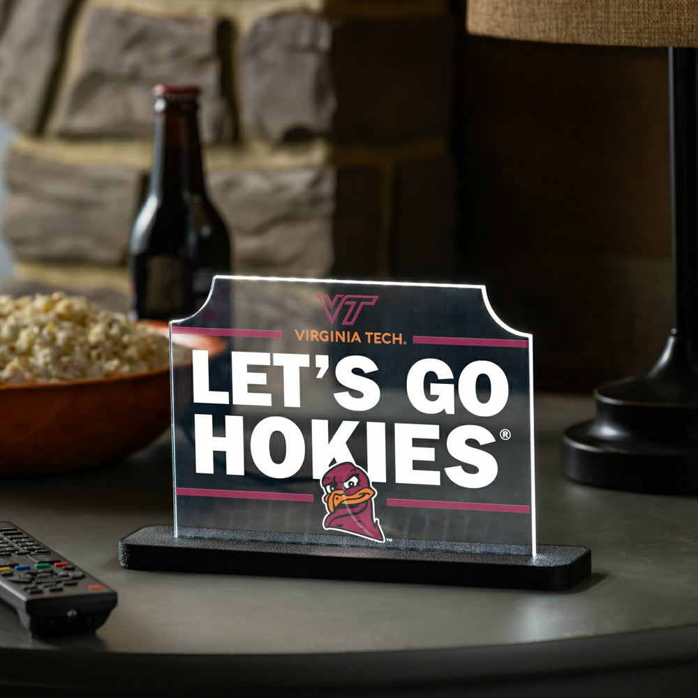 Virginia Tech College Rectangle Desklite LED Décor, Collegiate, Home