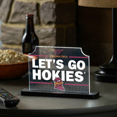 Virginia Tech College Rectangle Desklite LED Décor, Collegiate, Home
