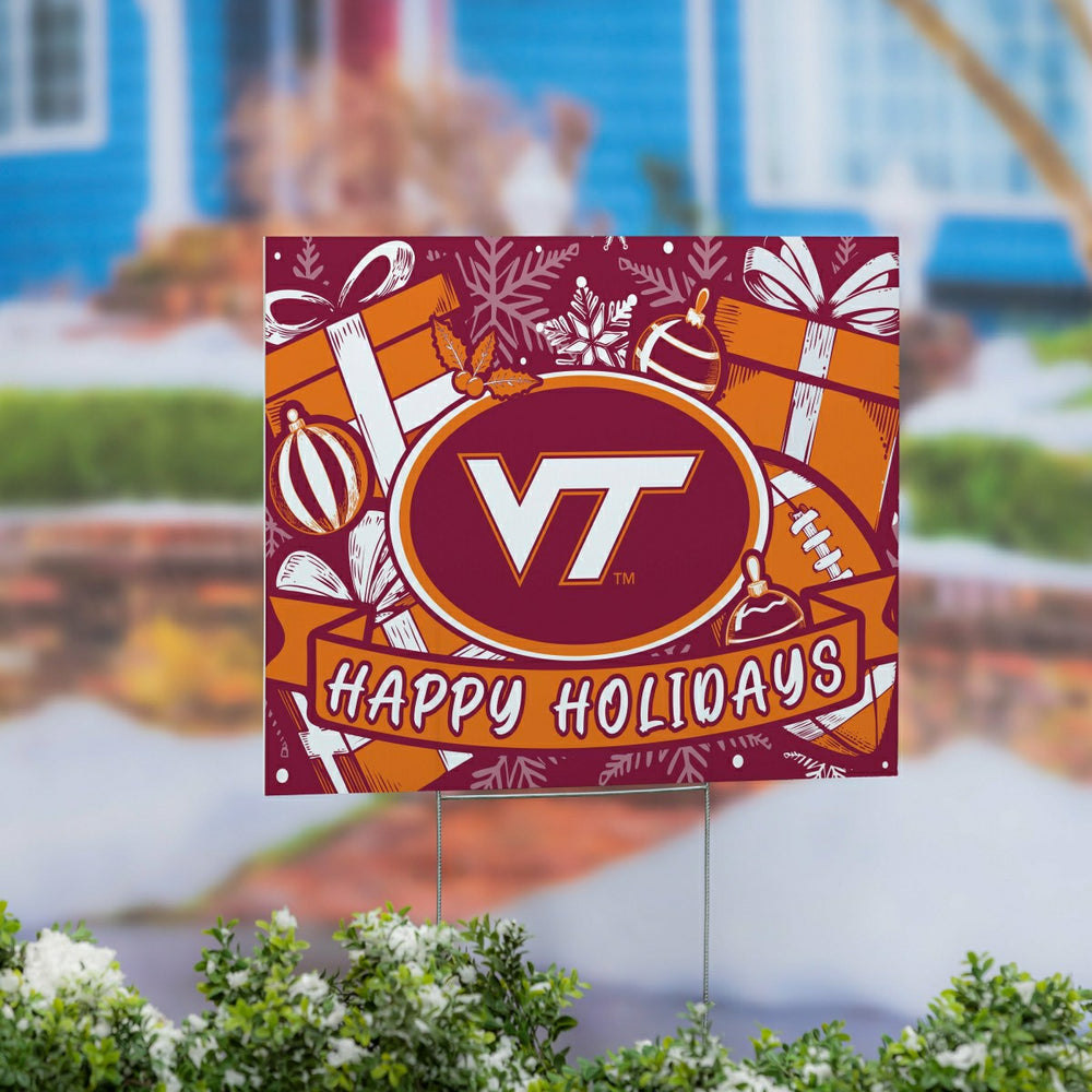 Virginia Tech Yard Sign, Holiday, Collegiate, Home