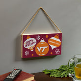 Virginia Tech Holiday Wood Wall Sign, 6x11, Collegiate, Home