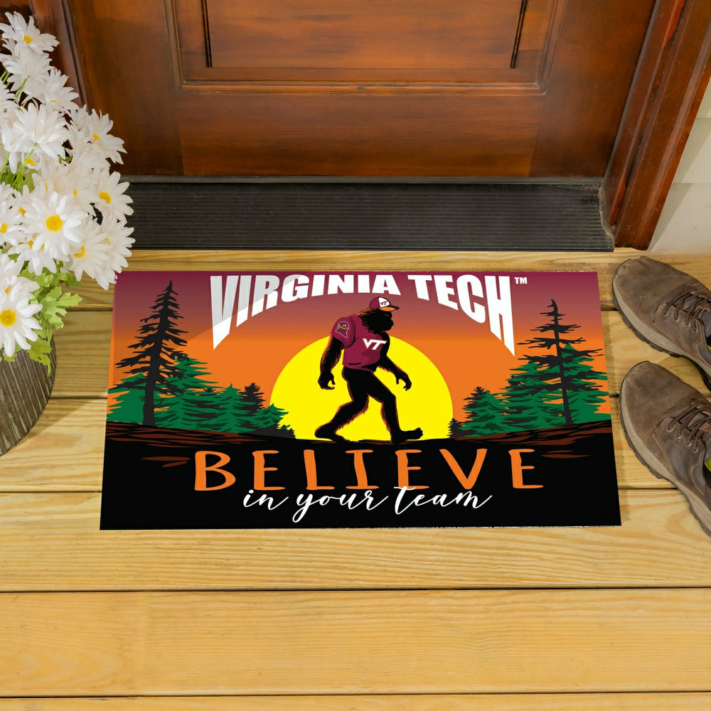 Virginia Tech Bigfoot PVC Mat, 28"x16", Collegiate