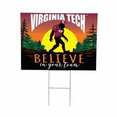 Virginia Tech Yard Sign, Bigfoot, Collegiate, Home