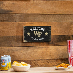 Wake Forest University Wood Wall Sign, 6x11, Collegiate, Home