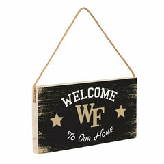 Wake Forest University Wood Wall Sign, 6x11, Collegiate, Home