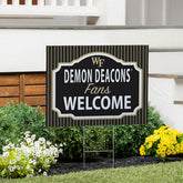 Wake Forest University Coroplast Yard Sign, "Fans Welcome", Collegiate, Home