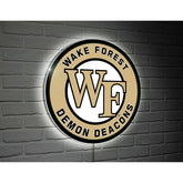 Wake Forest University College Large Round Edgelite LED Decor, Collegiate, Home