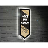 LED Wall Decor, College Football Pennant, Wake Forest University, Collegiate, Home