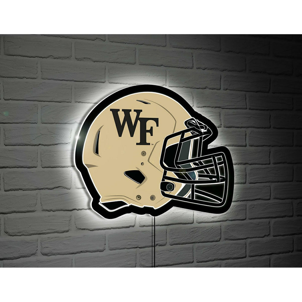 LED Wall Decor, College Football Helmet, Wake Forest University, Collegiate, Home