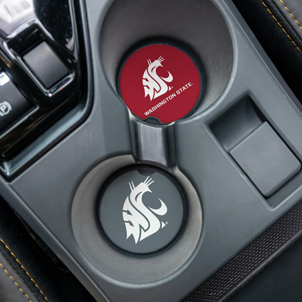 Washington State University Car Coaster Set, 2pc, Collegiate, Home