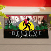 Washington State University Bigfoot PVC Mat, 28"x16", Collegiate