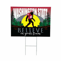 Washington State University Yard Sign, Bigfoot, Collegiate, Home