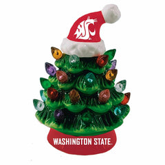 4" Mini LED Tabletop Christmas Tree, Set of 2, Washington State Univer, Collegiate, Home
