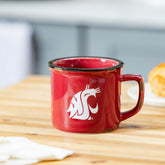 Washington State University Ceramic Camp Cup with Enamel Finish, 14oz, Collegiate, Home