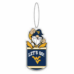 West Virginia University Gift Tag Ornament, Gnome Fan, Collegiate, Home
