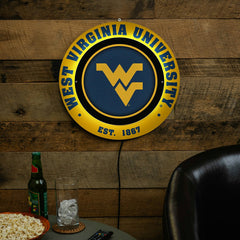West Virginia University, Metal Lite, Round, Collegiate