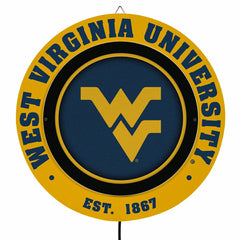 West Virginia University, Metal Lite, Round, Collegiate
