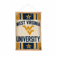 West Virginia University, Canvas Wall Tapestry, Medium, 36x24, Collegiate, Home