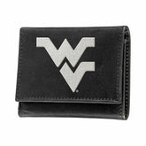 West Virginia University Black Tri-Fold Embroidered Wallet w/ RFID Blocking, Collegiate, Home