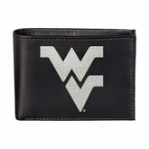 West Virginia University Black Bi-Fold Embroidered Wallet, Collegiate, Home