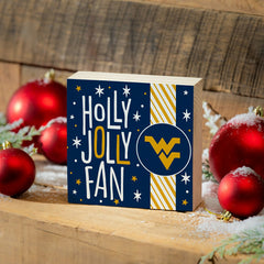 West Virginia University Block, Holiday, 6x6, Collegiate, Home