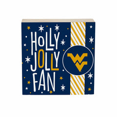 West Virginia University Block, Holiday, 6x6, Collegiate, Home