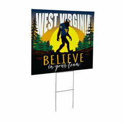 West Virginia University Yard Sign, Bigfoot, Collegiate, Home