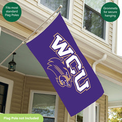 Western Carolina University Single Sided Flag w/ 2 Grommets, 3'x5', Collegiate, Home