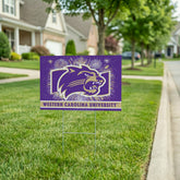 Western Carolina University Yard Sign, Patriotic, Collegiate, Home