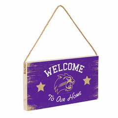 Western Carolina University Wood Wall Sign, 6x11, Collegiate, Home